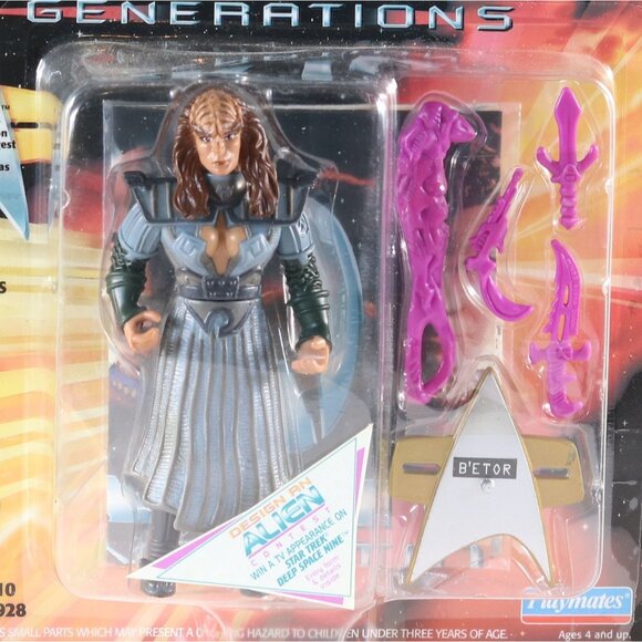 Star Trek Generations B' Etor Notorious Klingon Warrior Action Figure 1994 - Picture 4 of 9